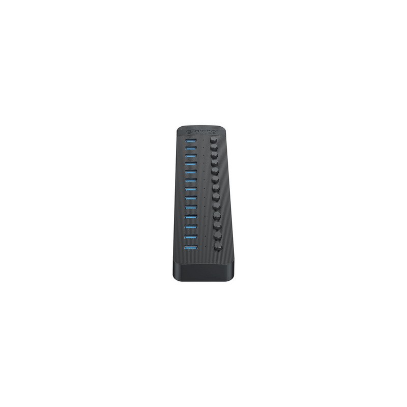 USB Hub ORICO CT2U3-13AB, 13-port, USB 3.0, s stikali, črn