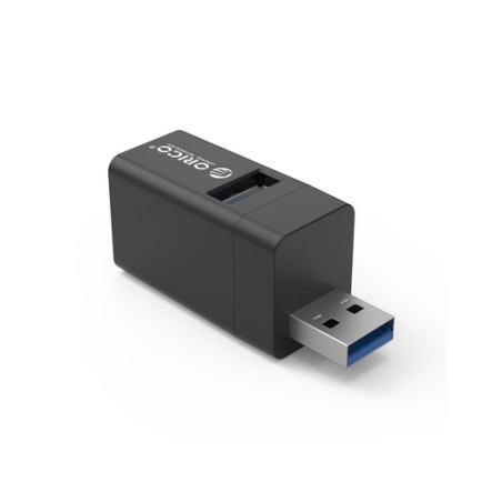USB Hub ORICO MINI-U32L, 3-port (1x USB 3.0, 2x USB 2.0), črn