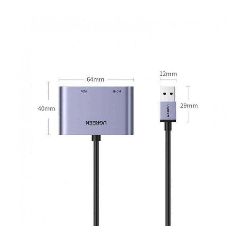 Ugreen USB 3.0 na HDMI / VGA adapter 20518