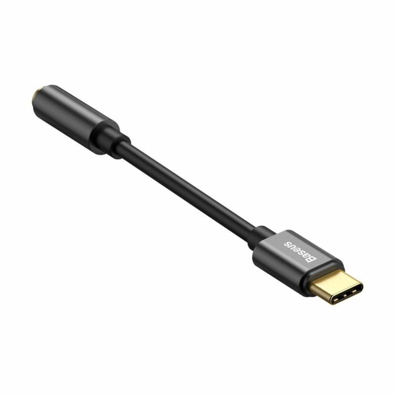 Baseus adapter AVDIO USB TipC-Jack 3,5Ž stereo 9cm črn CATL54-0G 9701060