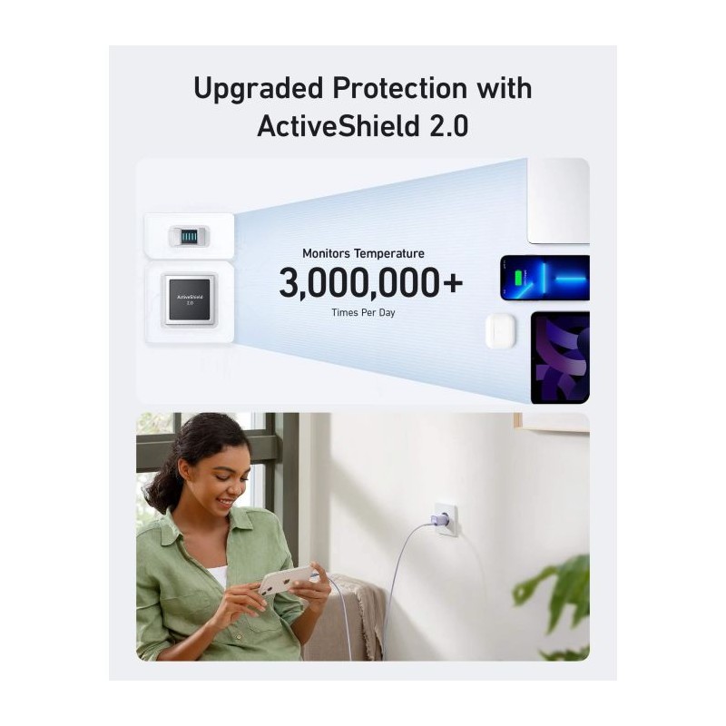 Anker Nano 3 (511) USB-C polnilec 30W, bel