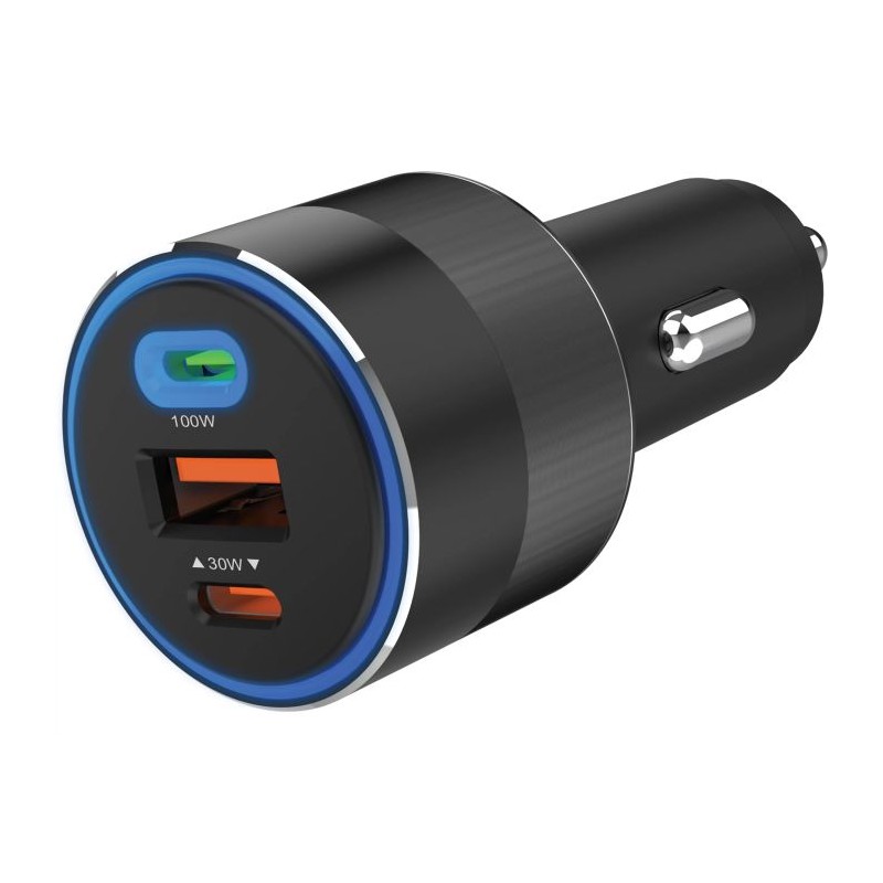 Avtomobilski polnilnik Sadberg 3in1 130W USB-C PowerDelivery