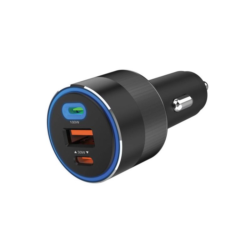 Avtomobilski polnilnik Sadberg 3in1 130W USB-C PowerDelivery