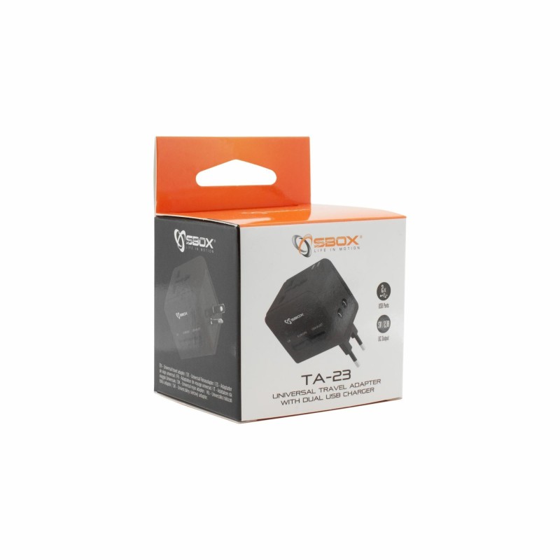 Potovalni adapter SBOX EU, USA, UK, AU, CN, TH, JP, TA-23