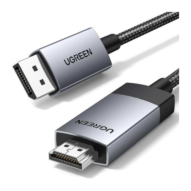 Kabel UGREEN DisplayPort na HDMI 4K@60Hz HDR Active DP 1.2 v HDMI 2.0, 2M, 15774