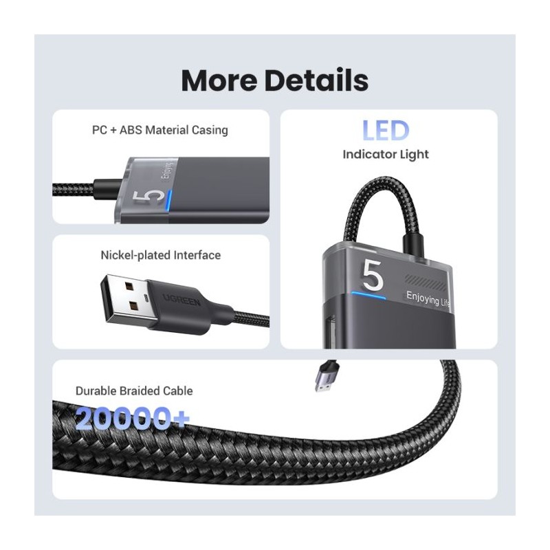 USB Hub Ugreen CM653 4-port, USB 3.0