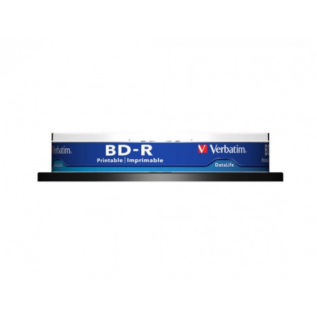 Mediji Blu-Ray Verbatim DataLife 25GB BD-R 6x Spindle-10 InkJet NO ID (43804)