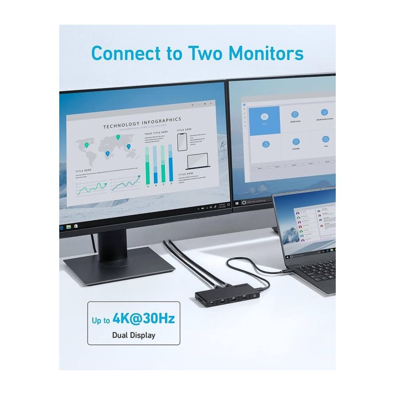 USB Hub Anker 364, 10v1, USB-C, A83A2G11