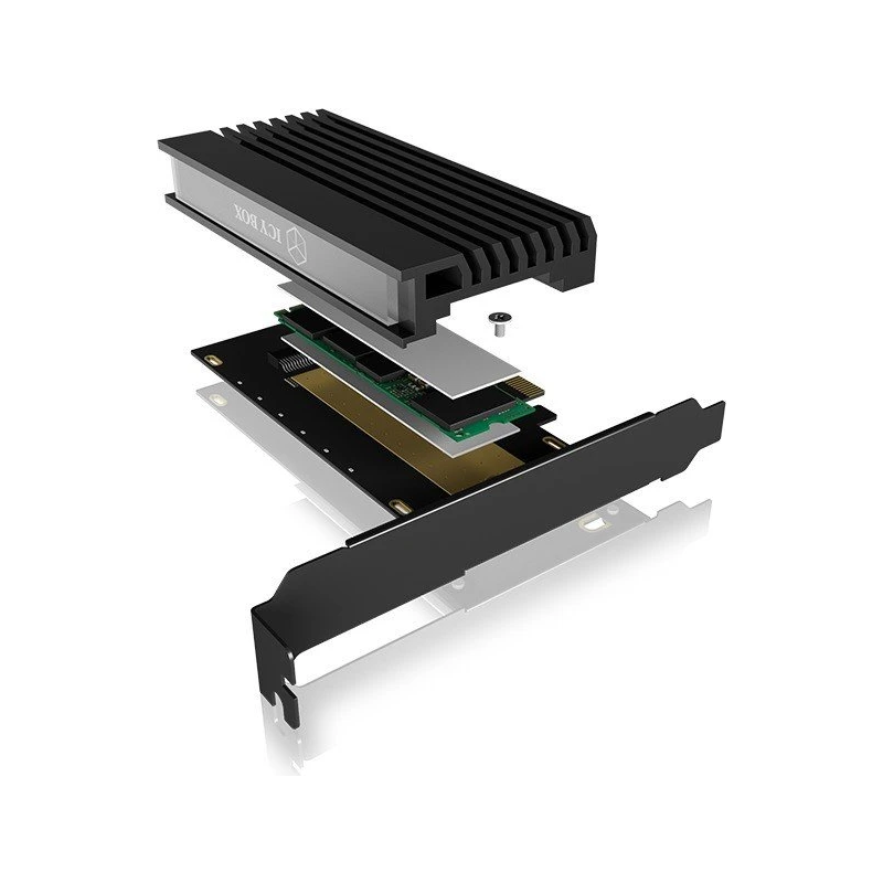 Adapter Icybox IB-PCI214M2-HSL za M.2 SSD, IB-PCI214M2-HSL