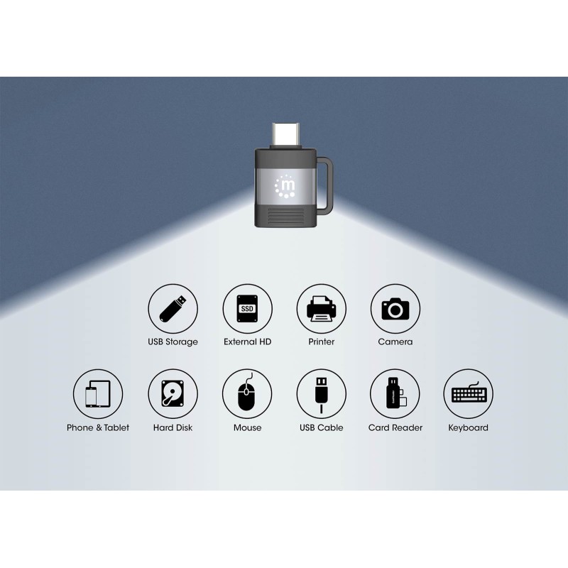 Adapter Manhattan, USB-C v USB-A & USB-A v USB-C