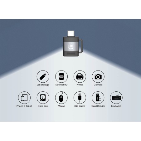 Adapter Manhattan, USB-C v USB-A & USB-A v USB-C