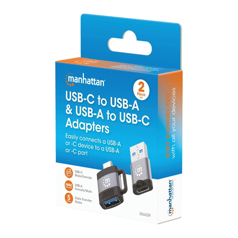 Adapter Manhattan, USB-C v USB-A & USB-A v USB-C
