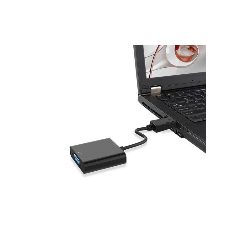 Adapter Ewent, DisplayPort v VGA, 0,15 m
