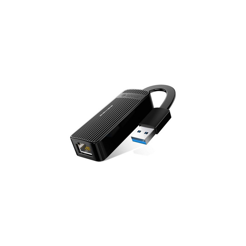 Adapter ORICO UTK-U3, USB 3.0 v RJ45 Gigabit Ethernet, črn