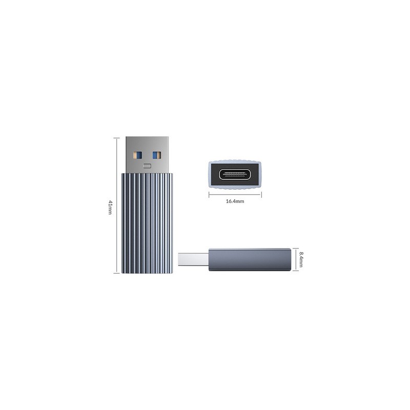 Adapter ORICO AH-AC10, USB-A v USB-C, USB 3.1, 10Gbps, aluminij