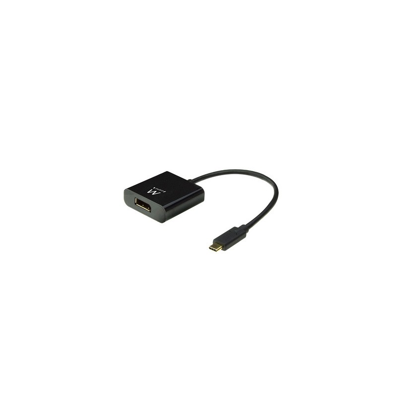 Adapter Ewent EW9825, USB-C v DP 4K, črn