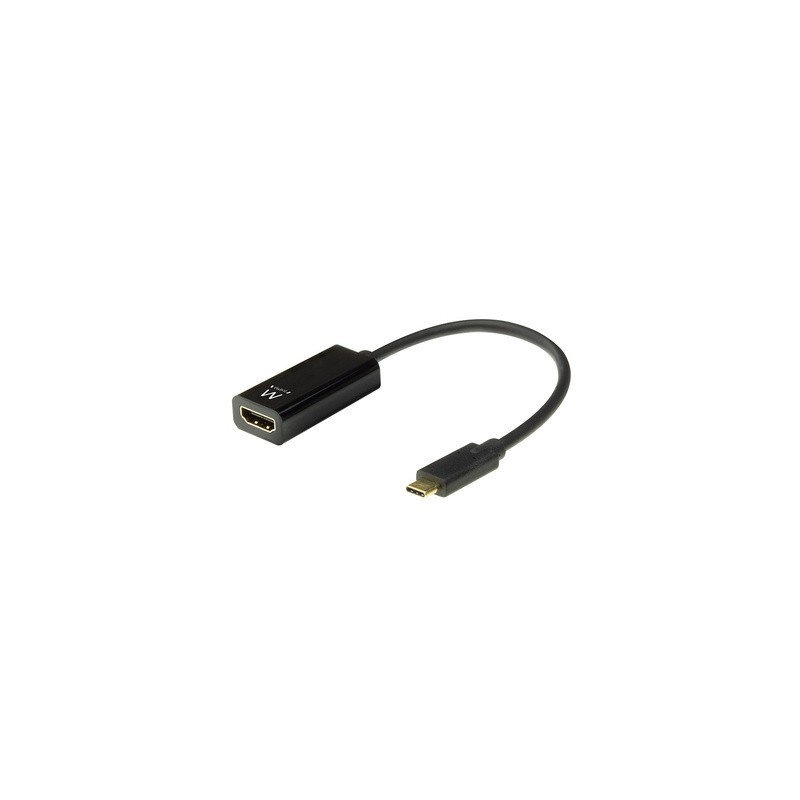 Adapter Ewent EW9823, USB-C v HDMI 4K, črn