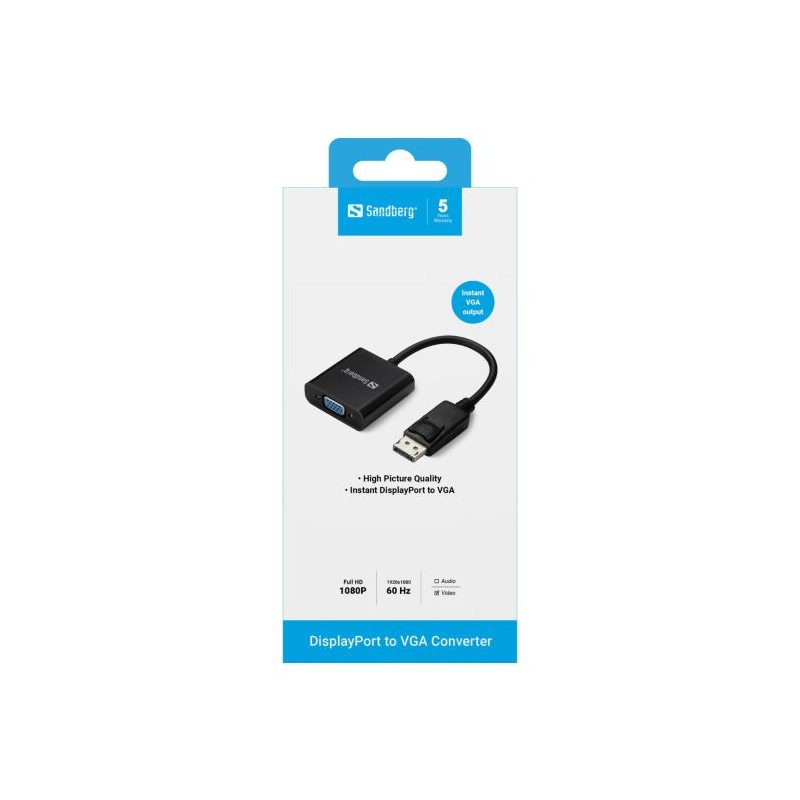Adapter Sandberg 508-43, DisplayPort v VGA
