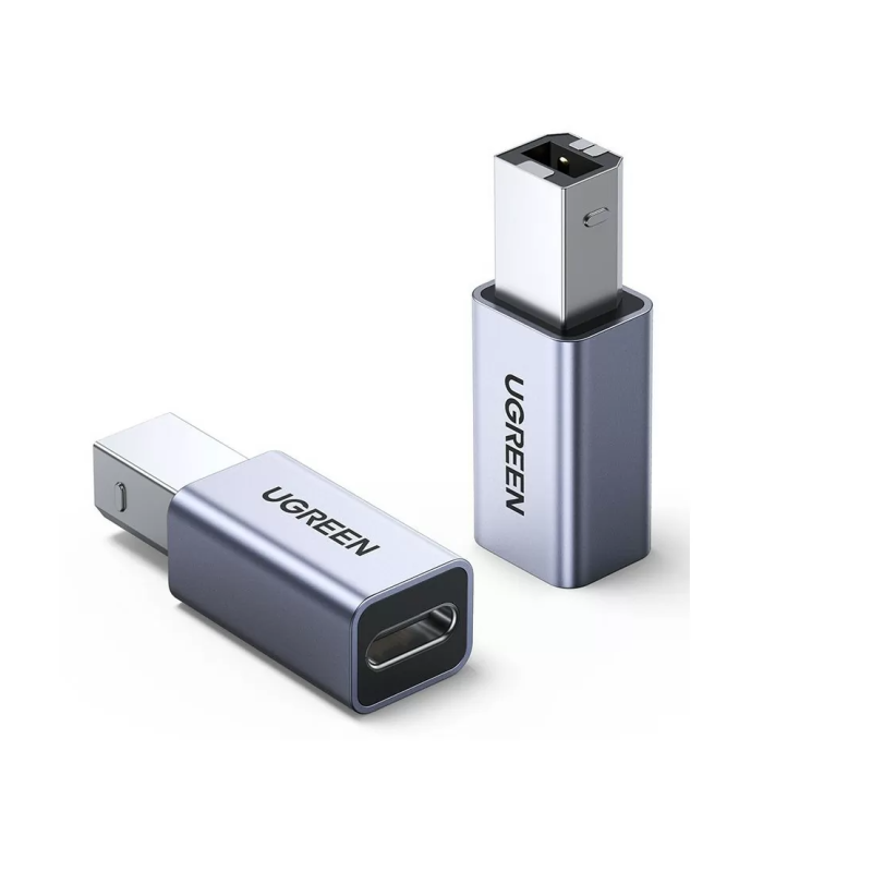 Adapter Ugreen 20120, USB-C ženski v USB-B, srebrn