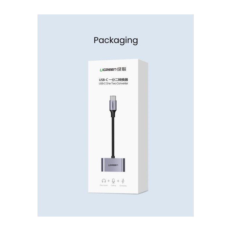 Adapter Ugreen 60165, USB-C v dvojni USB-C