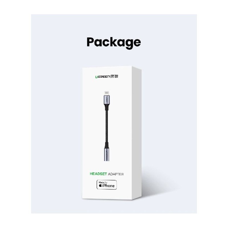 Ugreen adapter Lightning v avdio 3.5mm