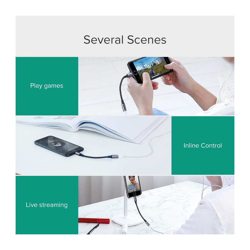 Ugreen adapter Lightning v avdio 3.5mm