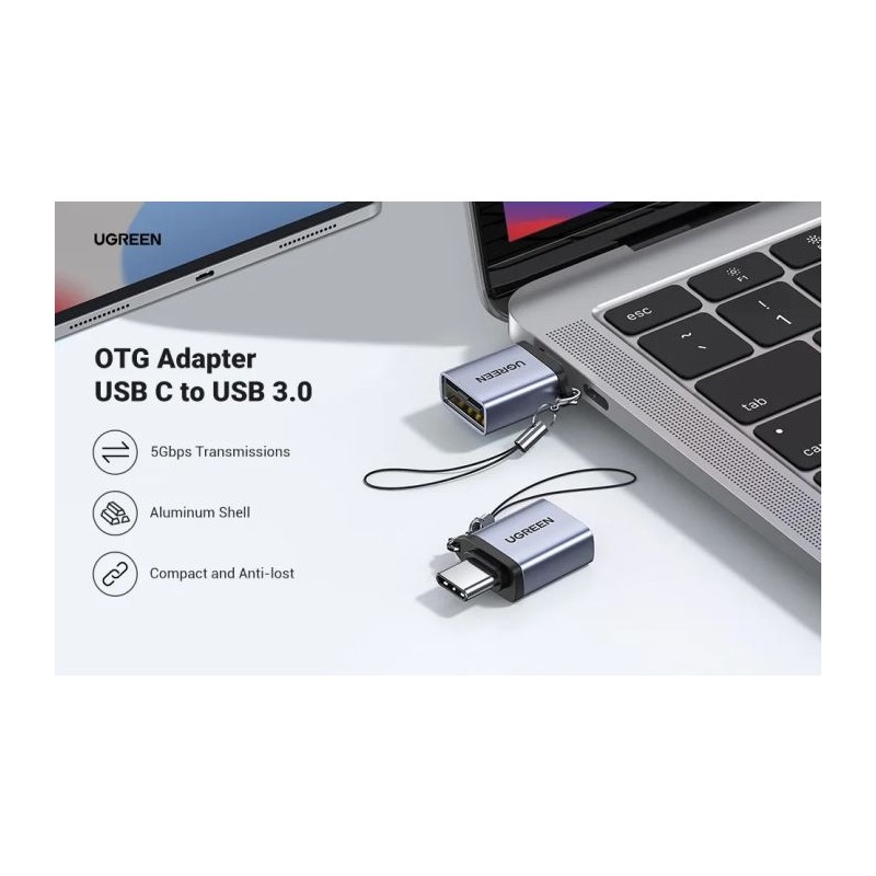 UGREEN USB-C na USB-A 3.0 adapter z vrvico