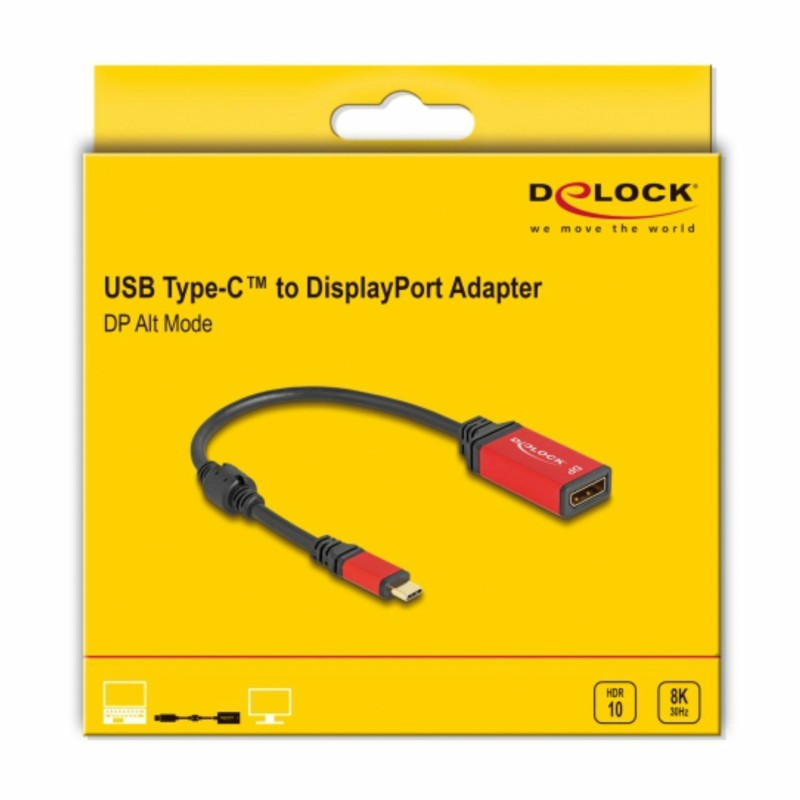 Adapter Delock USB 3.1-C v DisplayPort 8K 30Hz