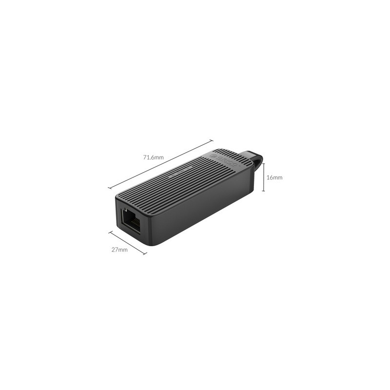 Adapter USB 2.0 v RJ45 Ethernet, ORICO UTK-U2