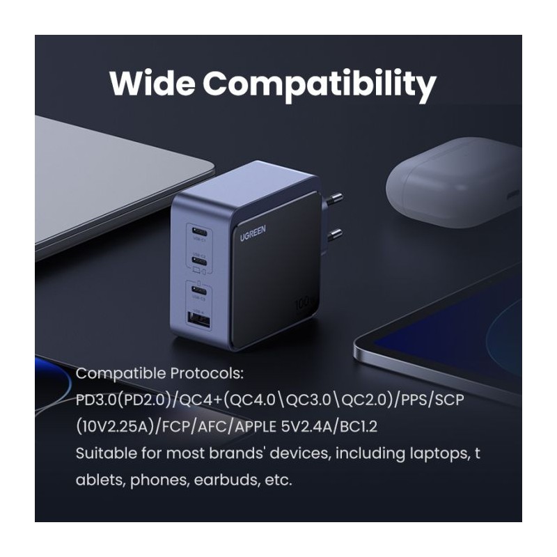 Polnilec Ugreen Nexode S, 100W, USB-C/A