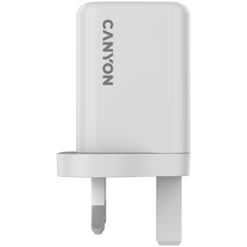 Polnilec CANYON CU45AC, 45W, USB-A/C, UK, bel