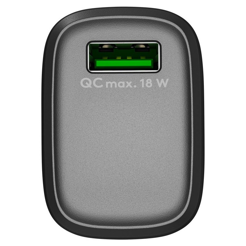 Polnilec Goobay USB QC3.0 (18W), črn
