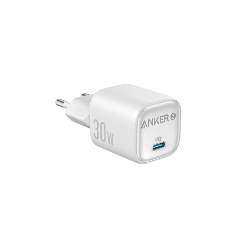 Polnilec Anker Zolo 30W, USB-C, bel
