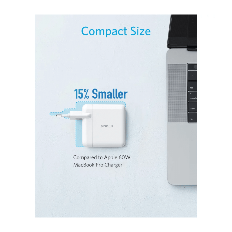 Polnilec Anker PowerPort PD+, USB-A/C, 35W