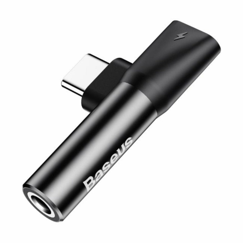 Adapter Baseus CATL41-01, USB-C na 3,5 mm stereo, črn