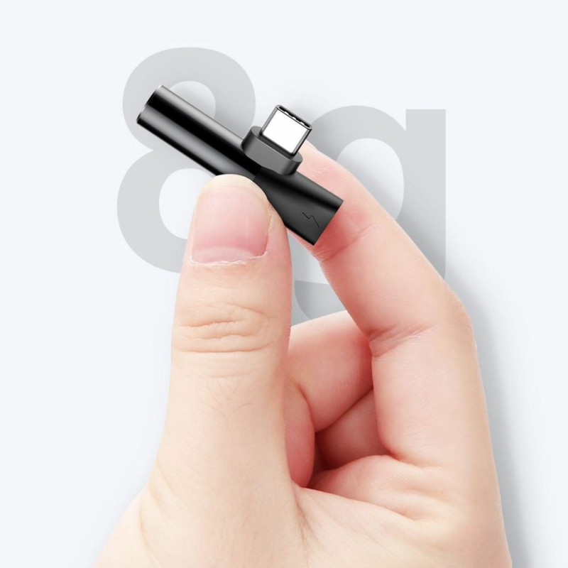 Adapter Baseus CATL41-01, USB-C na 3,5 mm stereo, črn