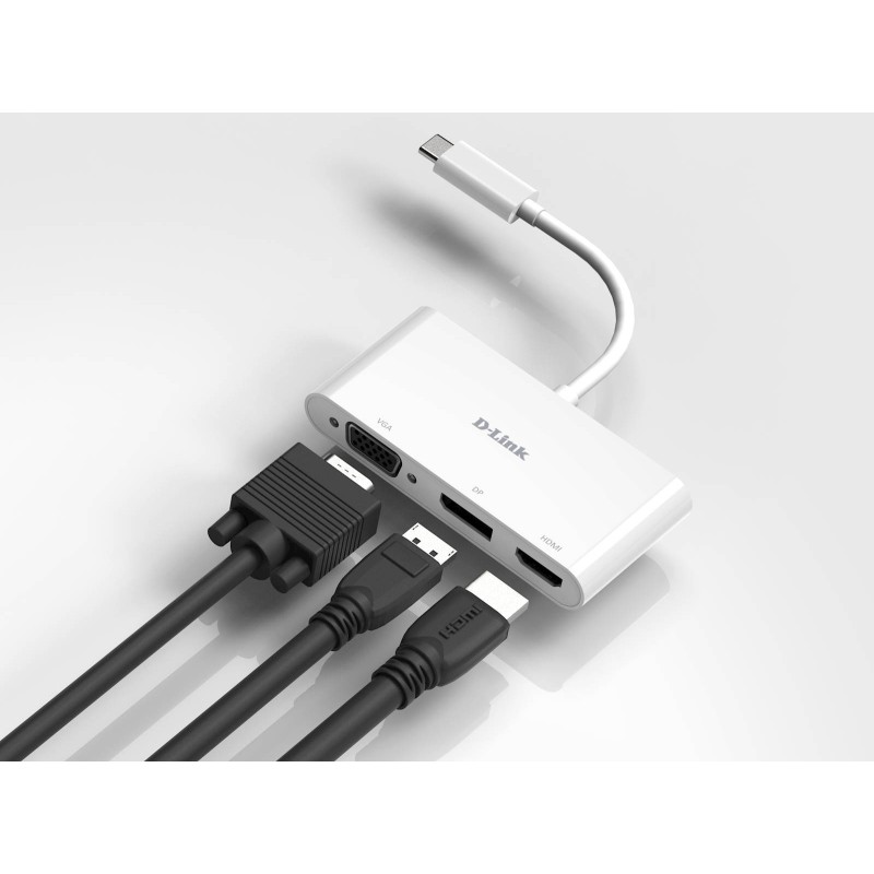 Adapter D-Link DUB-V310, USB-C, HDMI / VGA / DisplayPort