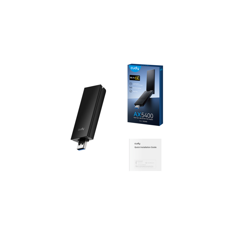 Brezžični mrežni adapter CUDY WU5400, Wi-Fi 6, USB 3.0