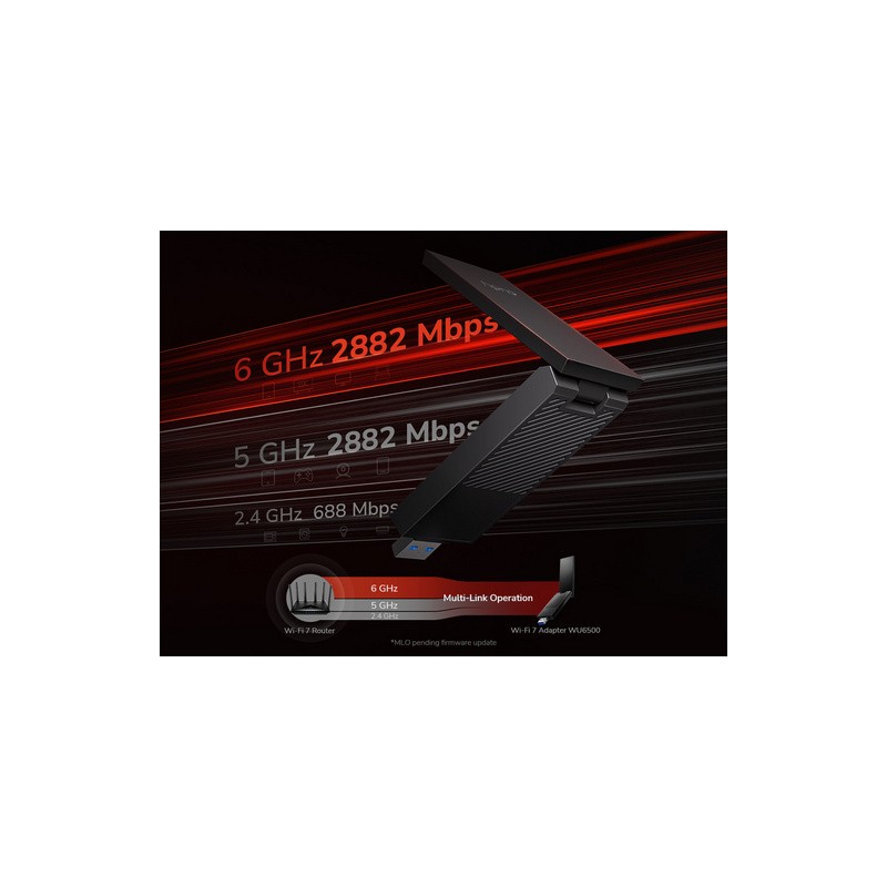 Brezžični mrežni adapter CUDY WU6500, Wi-Fi7, USB 3.0