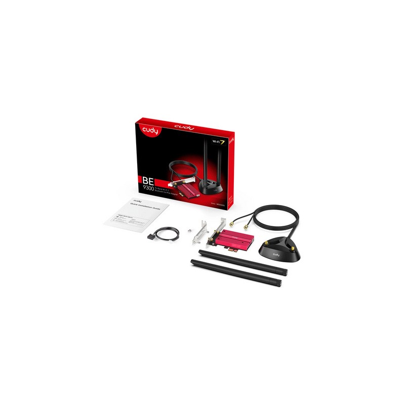 Brezžična mrežna kartica CUDY WE9300S, Wi-Fi 7, Bluetooth 5.4, PCIe