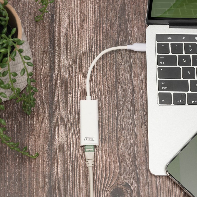 Pretvornik USB 3.1 Tip-C - Mrežni UTP GIGA 10/100/1000 Mbps Digitus