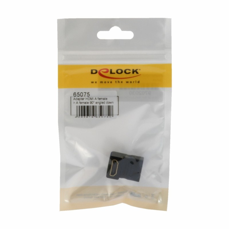 Adapter HDMI Ž na HDMI Ž 19-pin kotni Delock