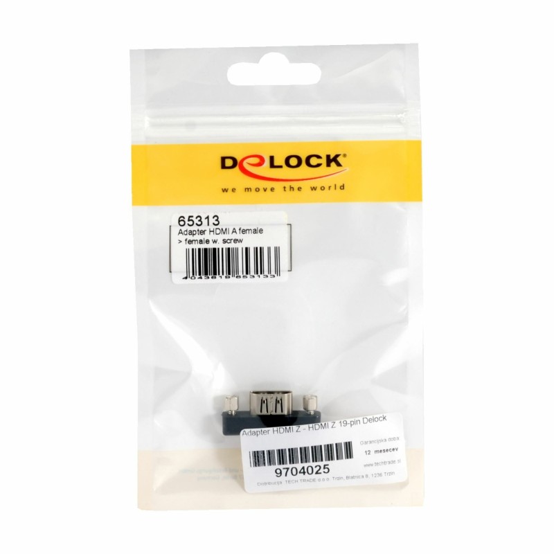 Adapter HDMI Ž na HDMI Ž 19-pin Delock