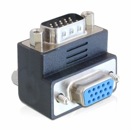 Adapter VGA M na VGA Ž kotni 90° Delock