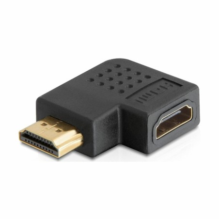 Adapter HDMI M na HDMI Ž 19-pin kotni desni Delock