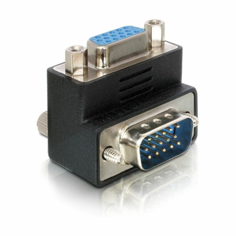 Adapter VGA M na VGA Ž kotni 90° Delock