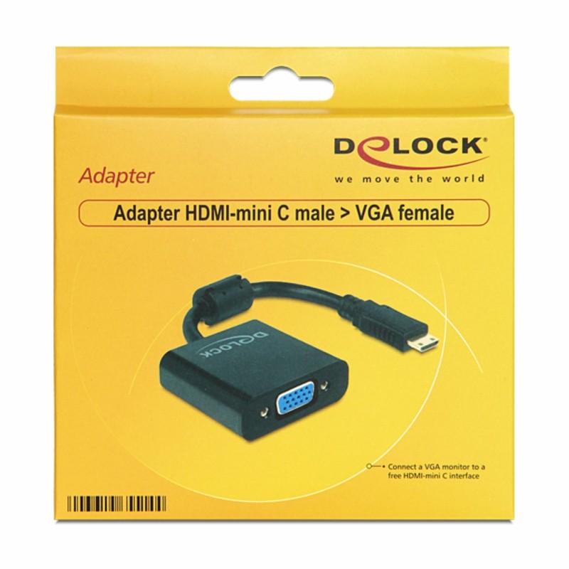 Adapter HDMI-C Mini M na VGA Ž Delock