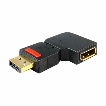 Adapter DisplayPort M na  DisplayPort Ž kotni levi Delock