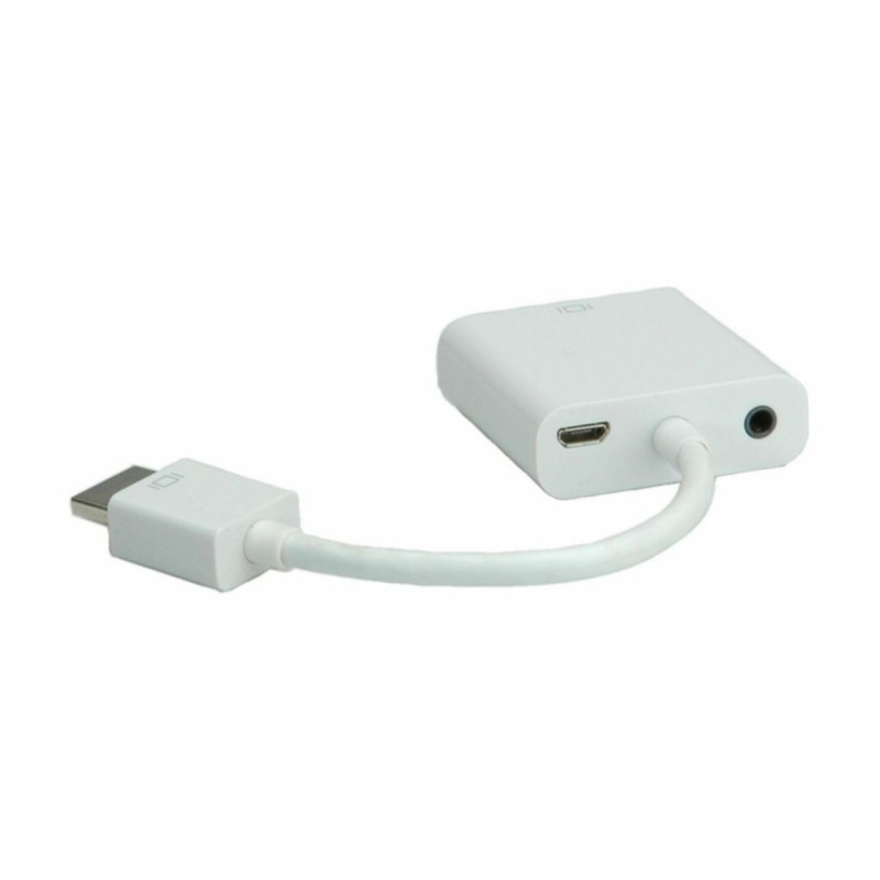 Adapter HDMI M na VGA Ž kabel 15cm, aktivni