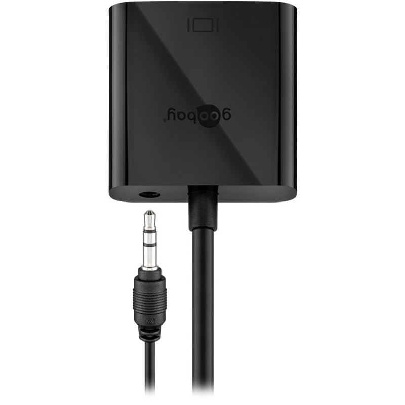 Adapter HDMI M na VGA Ž 0.1m, Goobay, črn